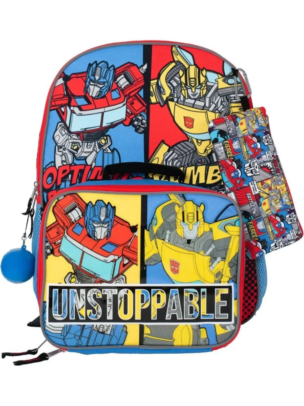 Transformers 5-Piece Backpack Set - Kids School Bag, 16